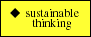 sustainable thinking